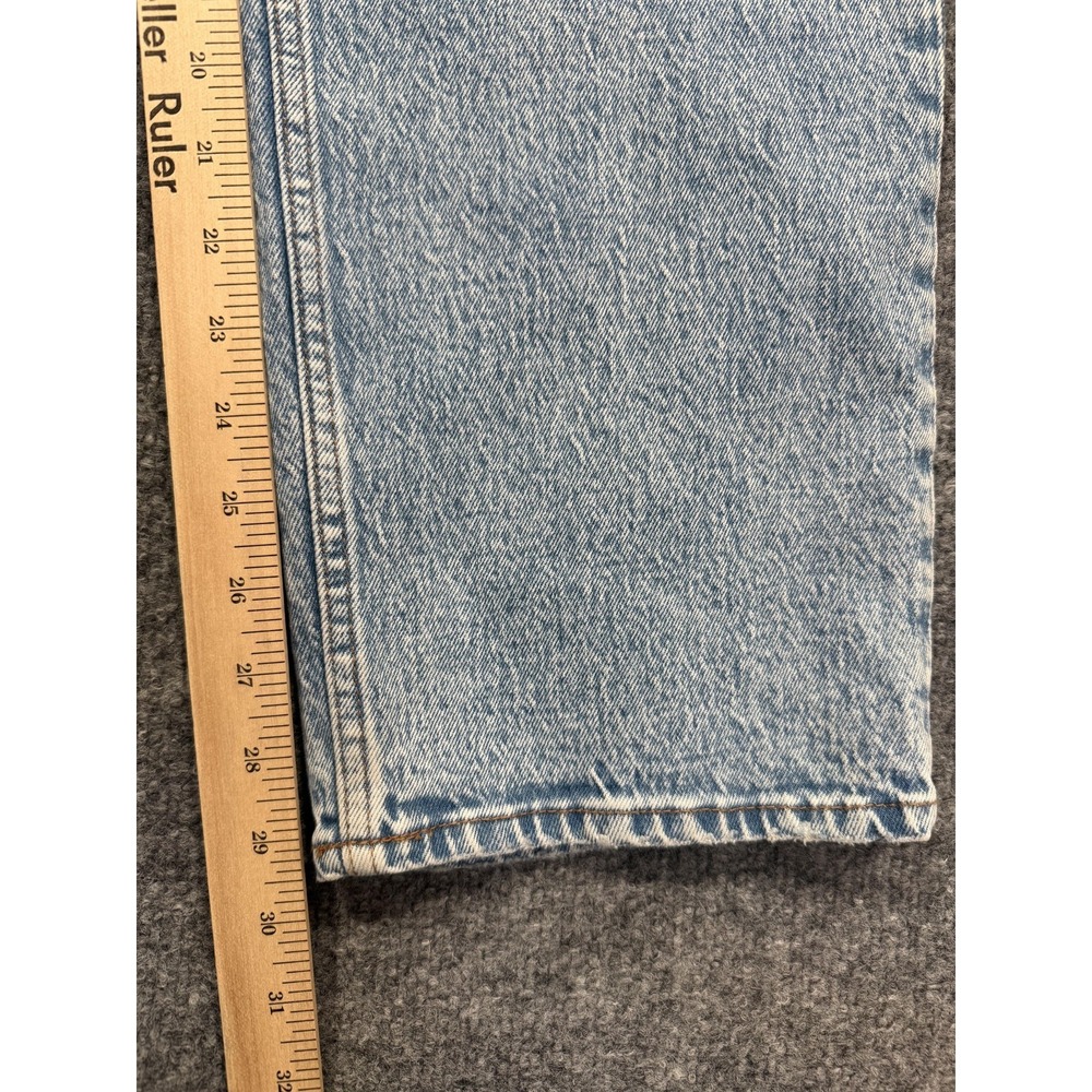 Abercrombie & Fitch Jeans Womens 12 Light Wash Blue 90s Straight Ultra High Rise - Picture 5 of 8